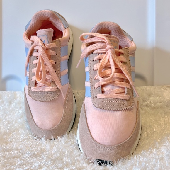 adidas Shoes - Women's adidas-Iniki Runner-CLEAR ORANGE PERIWINKLE- CG6025-Sz 8.5